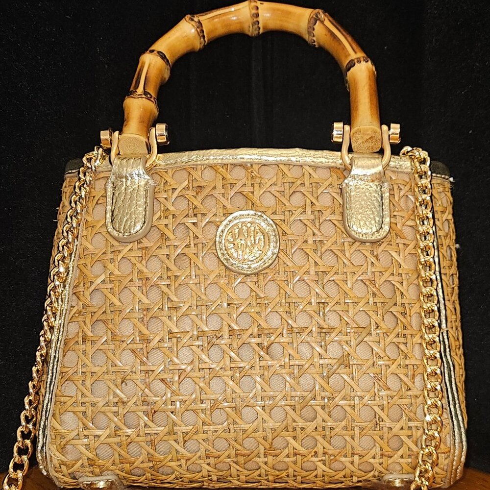 Brand New Lilly Pulitzer Adrian Cane Mini Bag